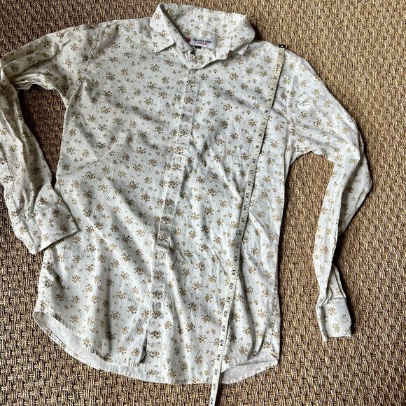 Vintage Women’s US Polo Assn Floral Button Up Blouse Sz Large - Picture 7 of 8